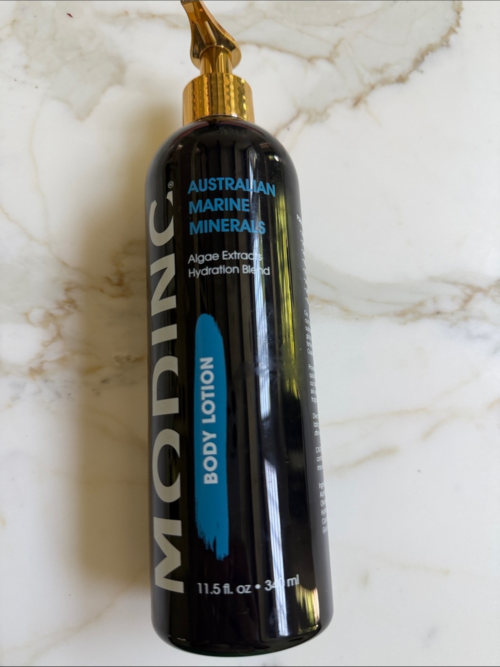 MODINC Australian Marine Minerals Body Lotion - Black with Blue Accent